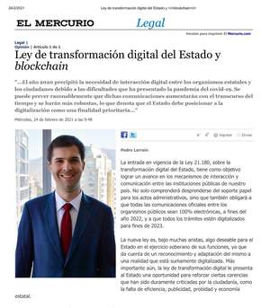 El Mercurio Legal — Pedro Larraín